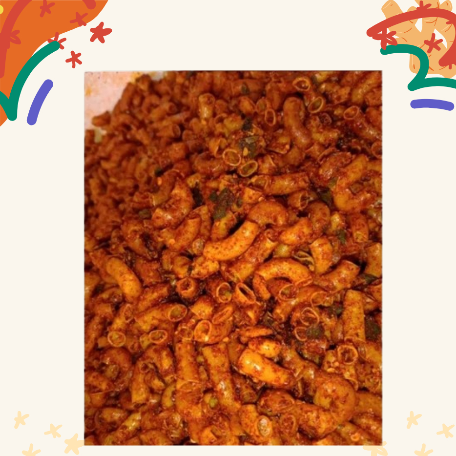 

MAKARONI PEDAS CIKRUH MACARONI KRIUK BUMBU MELIMPAH