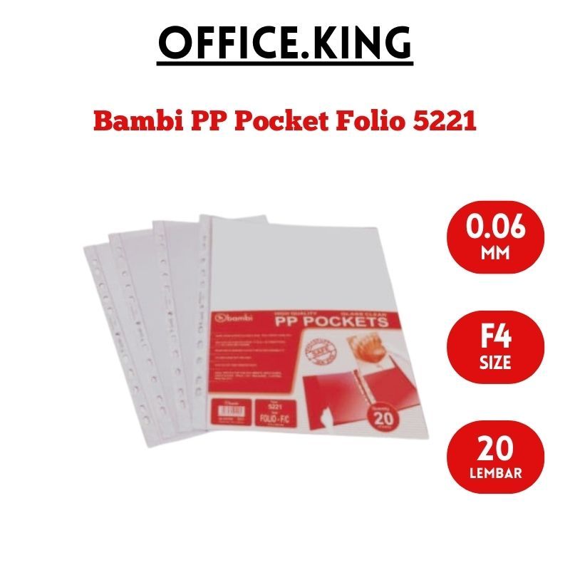 

PP Pocket Document Pocket Folio 5221 (1Pck isi 20) Bambi