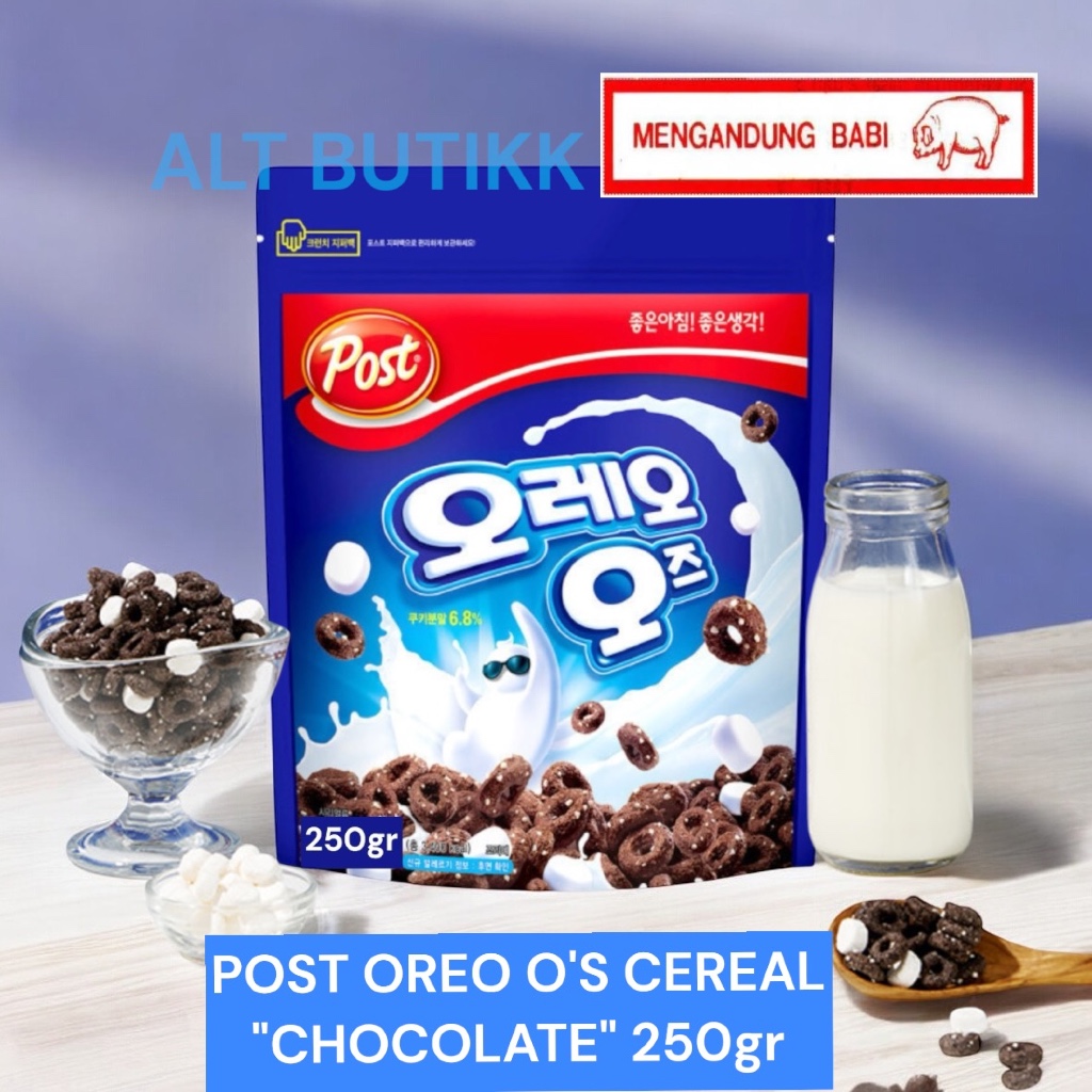 

READY STOCK [ POUCH ] POST OREO O'S CEREAL WITH MARSHMALLOW 250gr PRODUCT OF KOREA