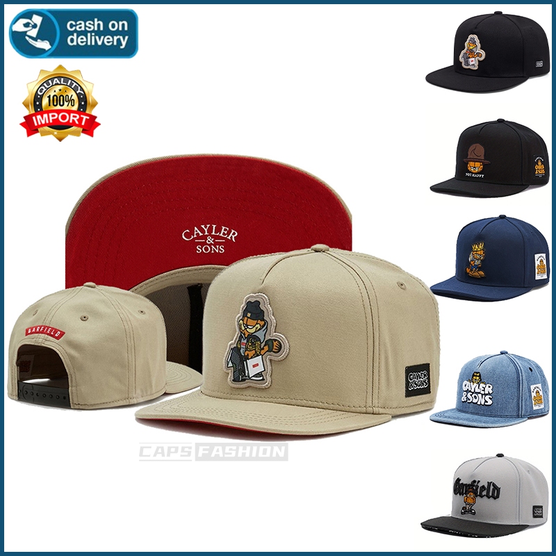 Topi snapback Cayler & sons Garfield topi vintage cup dapat disesuaikan kualitas tinggi unisex