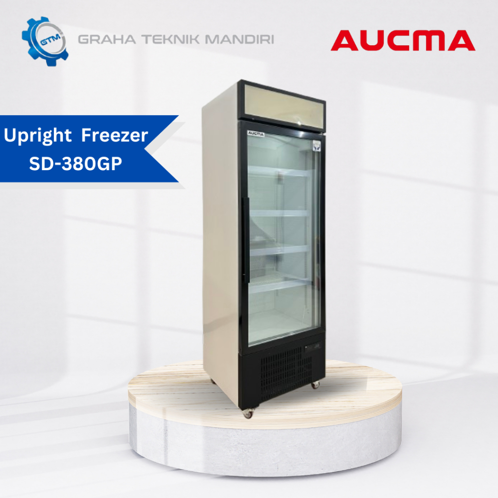 Aucma Upright Freezer SD380-SBID (EXT DISPLAY)