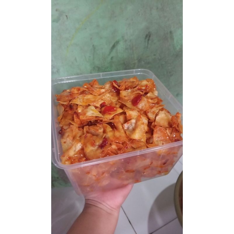 

keripik singkong 500gr bestak pedas manis gula merah asli alami tanpa pengawet