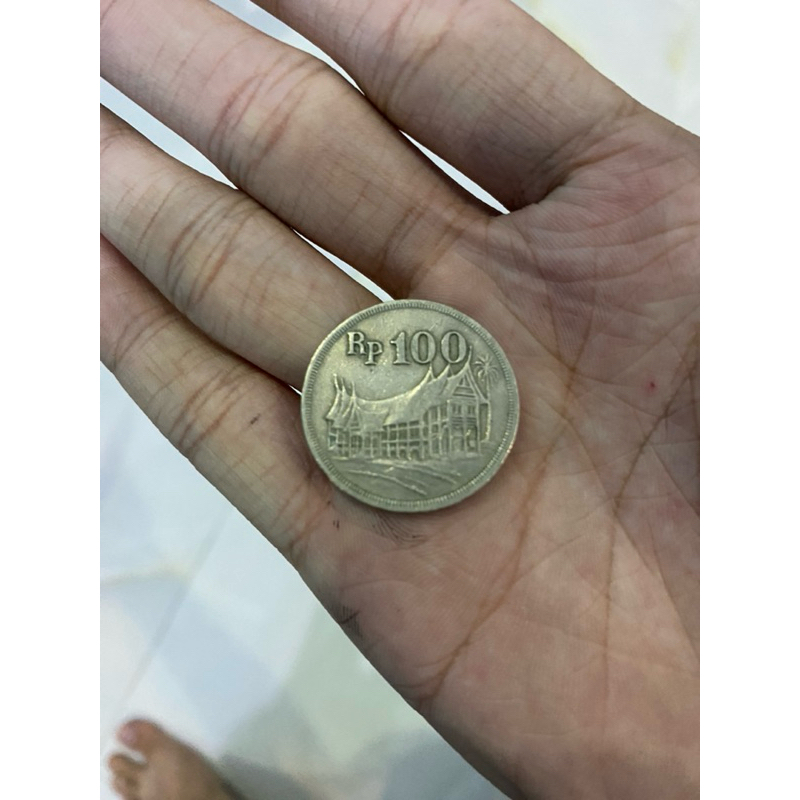 koin kuno Indonesia 100 rupiah tahun 1973