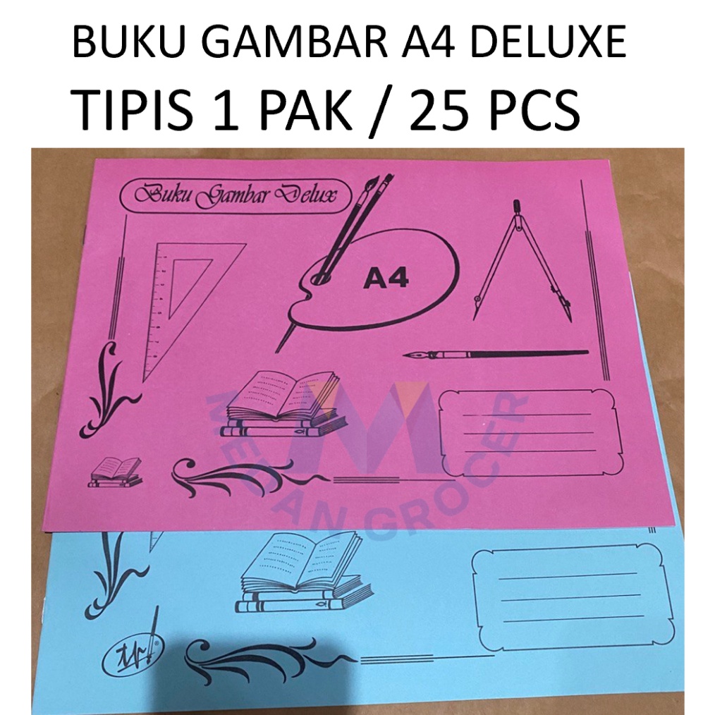 

KODE X87N Buku gambar A4 Deluxe TIPIS 1 pak 25 pcs
