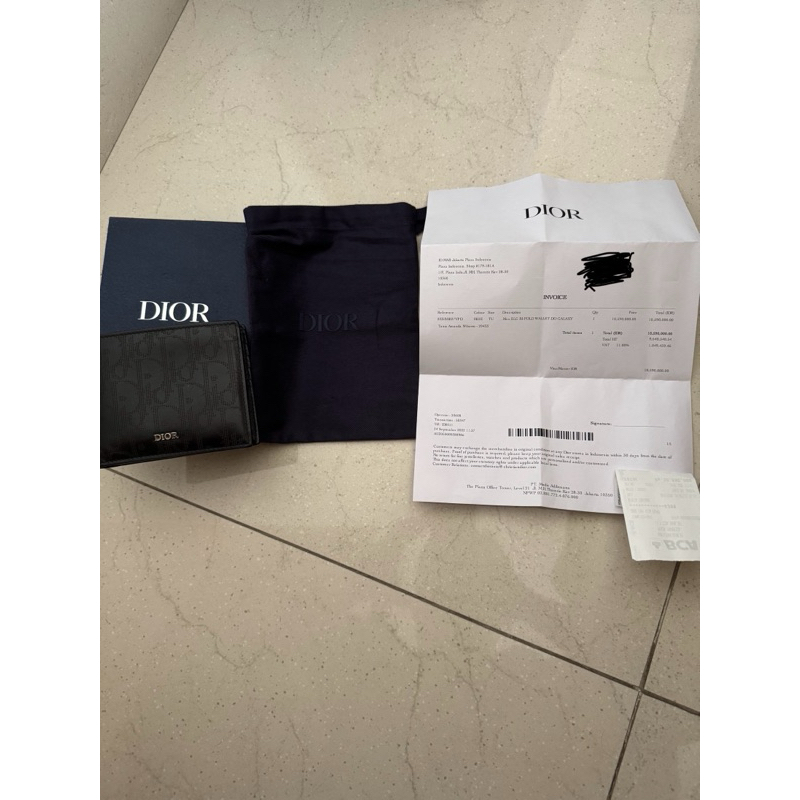 Dior oblique galaxy wallet original preloved