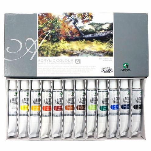 

KODE W5C ACRYLIC COLOUR SET MARIES 812 12 WARNA 12ML