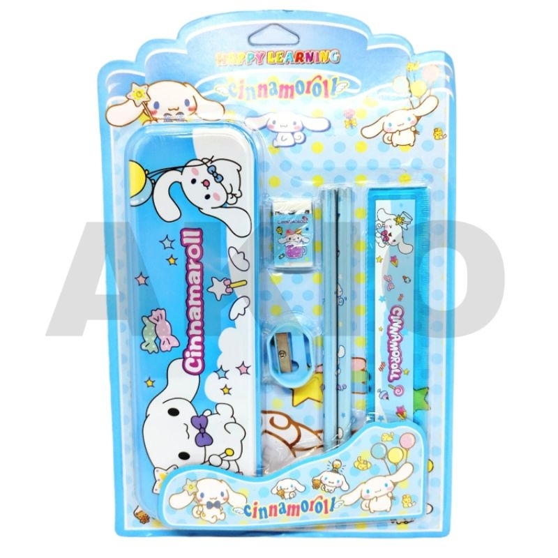 

Set Alat Tulis Anak Aesthetic Karakter CINNAMOROLL 9912 Perempuan Laki Laki Sekolah SD TK Murah Lucu Lengkap 5 in 1 Cewek