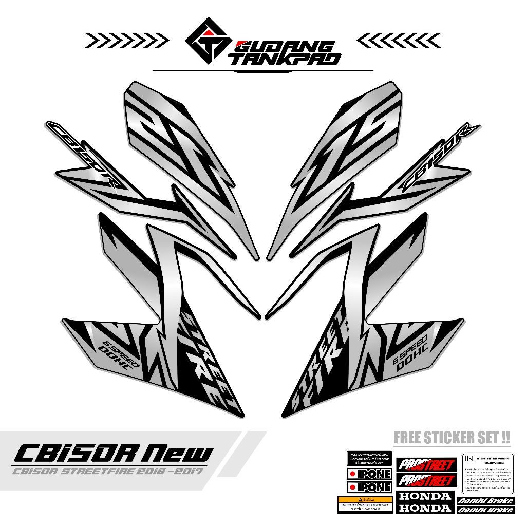 STIKER VARIASI HONDA CB150R NEW KODE 4  STRIPING DECAL HONDA CB15OR STRIPING VARIASI MOTOR CB150R NE