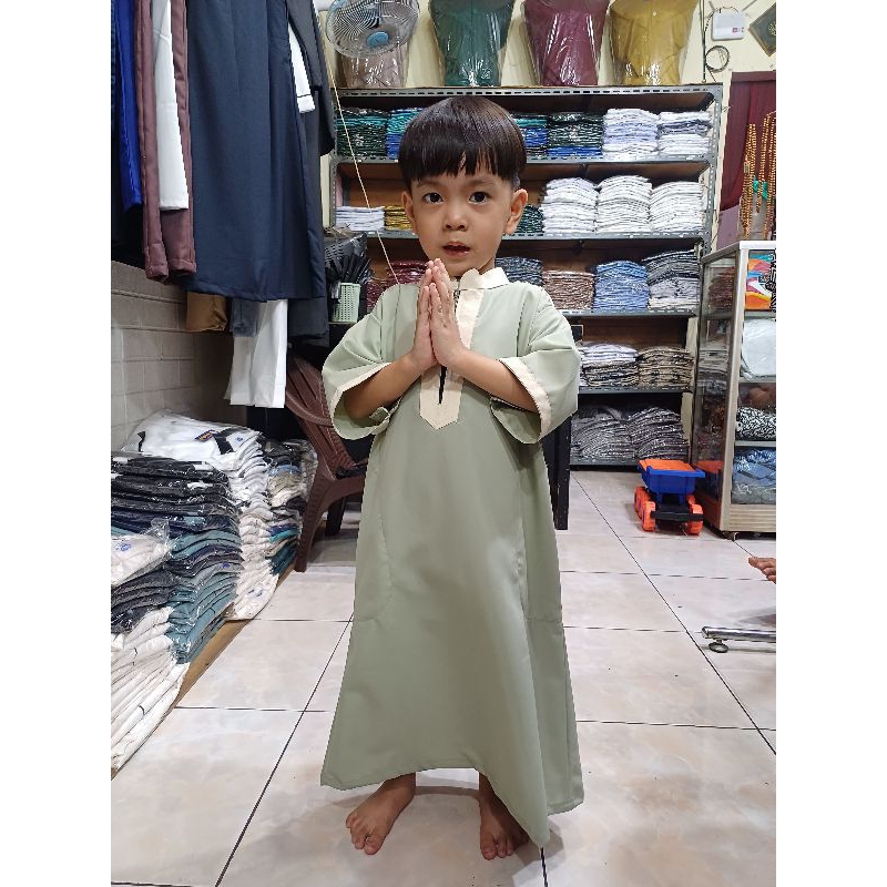 Jubah anak 1 - 9 tahun brand (M. Haikal)