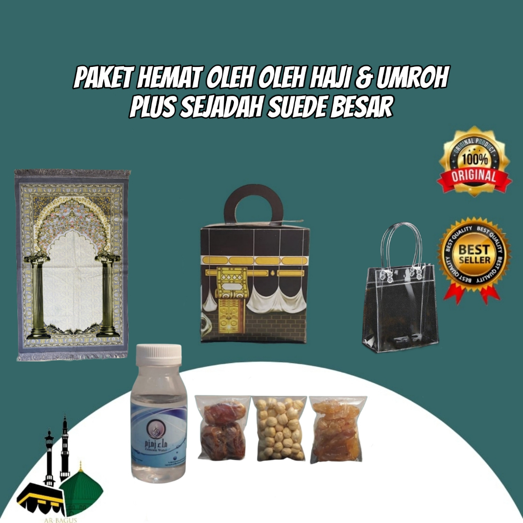 

Oleh Oleh Haji & Umroh 25Pcs Paket Mewah Plus Sejadah Sweed