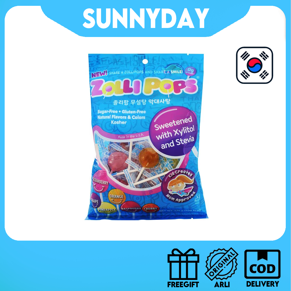 

Zollipops The Clean Teeth Pops Delicious Fruit Flavors 125g (25 pcs)