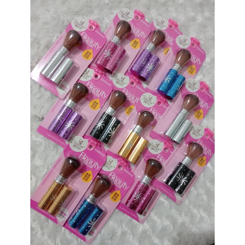 Kuas blush on tabung tutup / kuas make up / kuas blush on