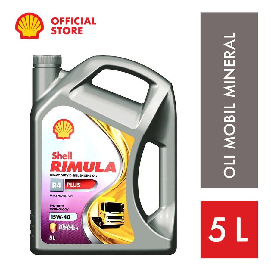 Oli Mesin Mobil Shell Rimula R4 Plus (5L)