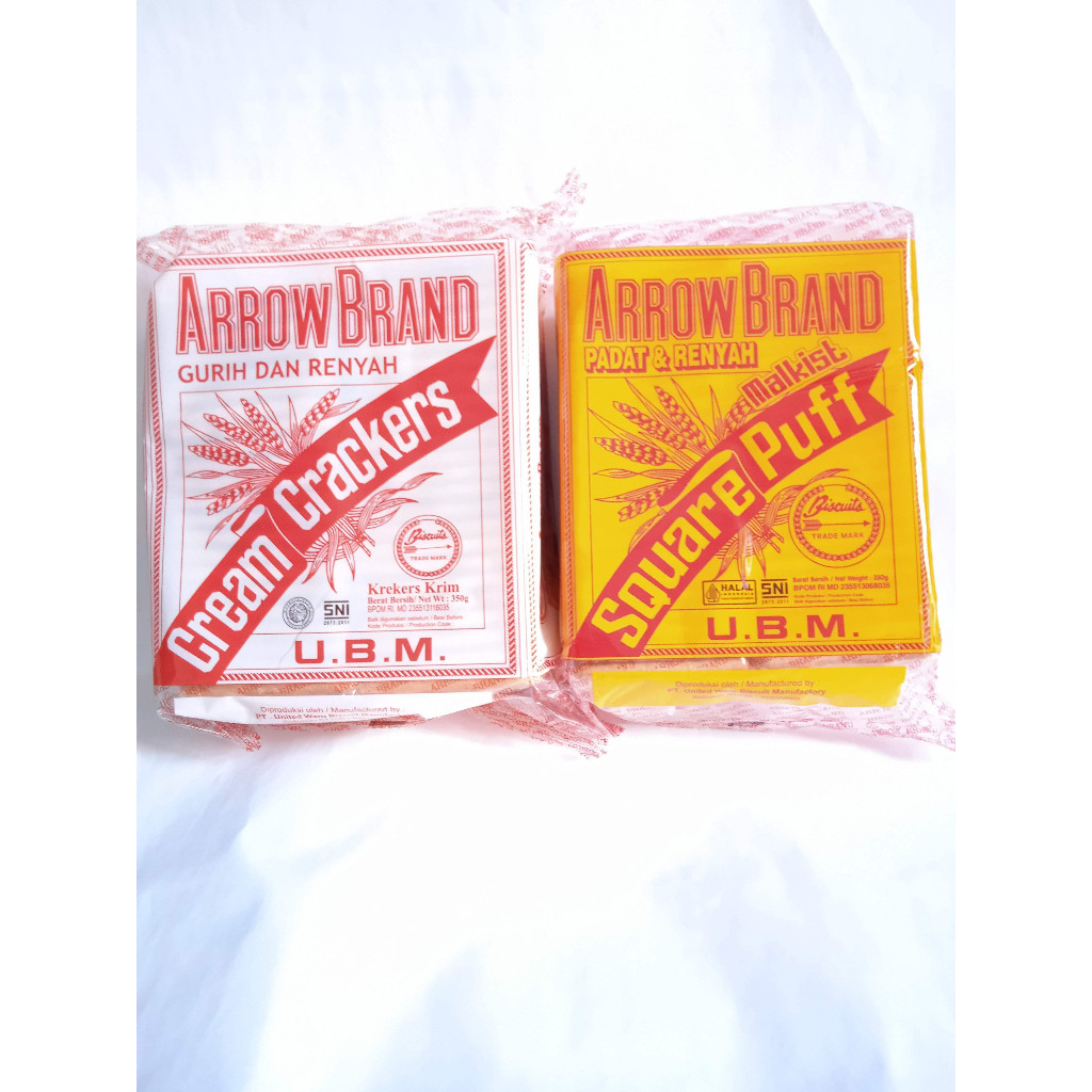 

UBM Cream Crackers Square Puff 350g wafer gabin camilan snack makanan ringan