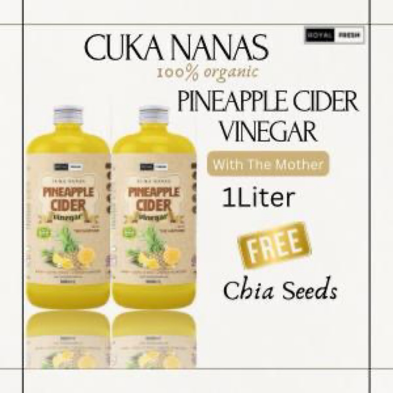 

Royal Fresh | 1 Liter Cuka Nanas With Mother Diet Pelangsing Penurun Kolesterol Darting