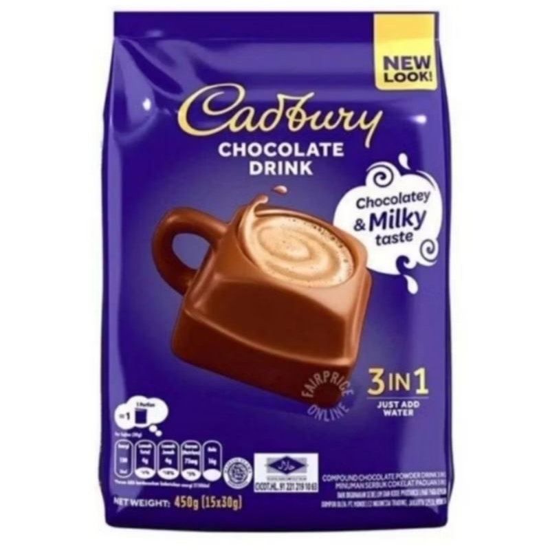 

CADBURY CHOCOLATE DRINK 3in1 390 gr exp 2025