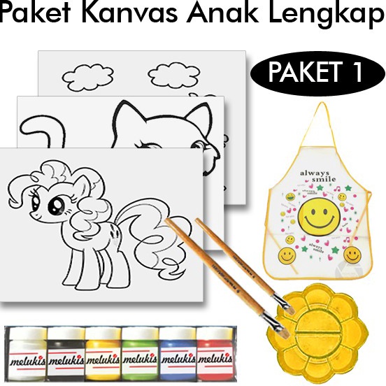 

Obral Baru KANVAS LUKIS GAMBAR ANAK LENGKAP PAKET 1