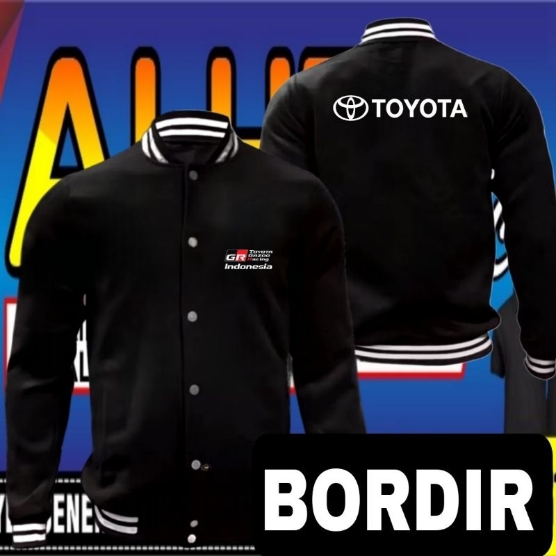 Jaket bordir Toyota gazoo racing jaket Toyota gazoo racing jaket baseball Toyota gazoo racing jaket 
