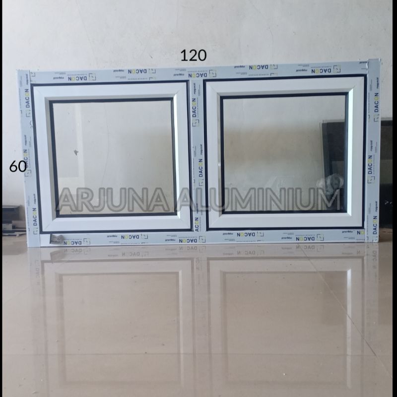 Jendela Aluminium Gandeng 120x60