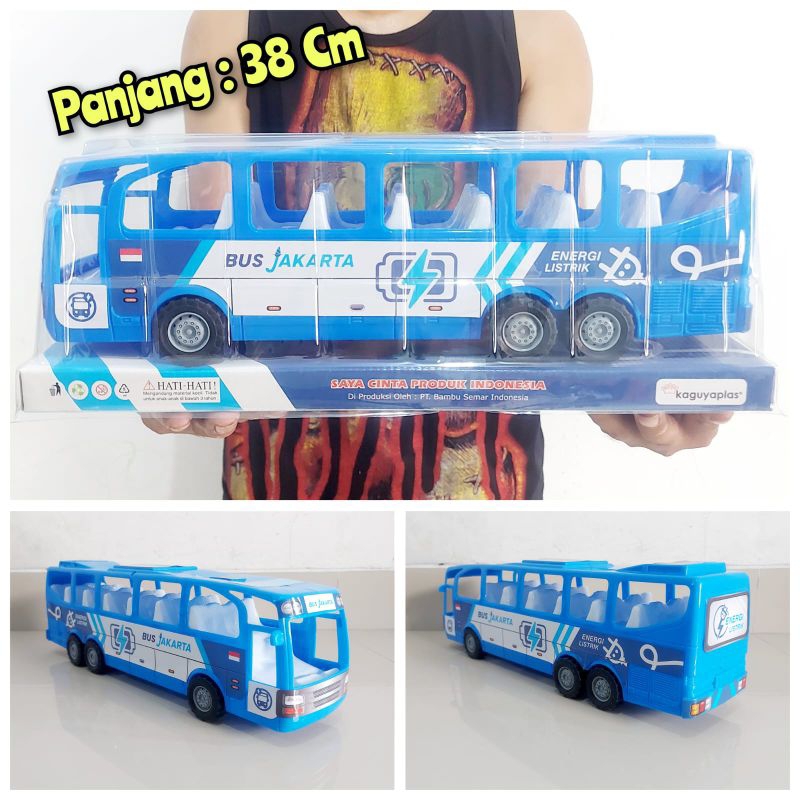 MAINAN MOBIL BUS TRANSJAKARTA BUSWAY - MAINAN MOBIL BIS BESAR