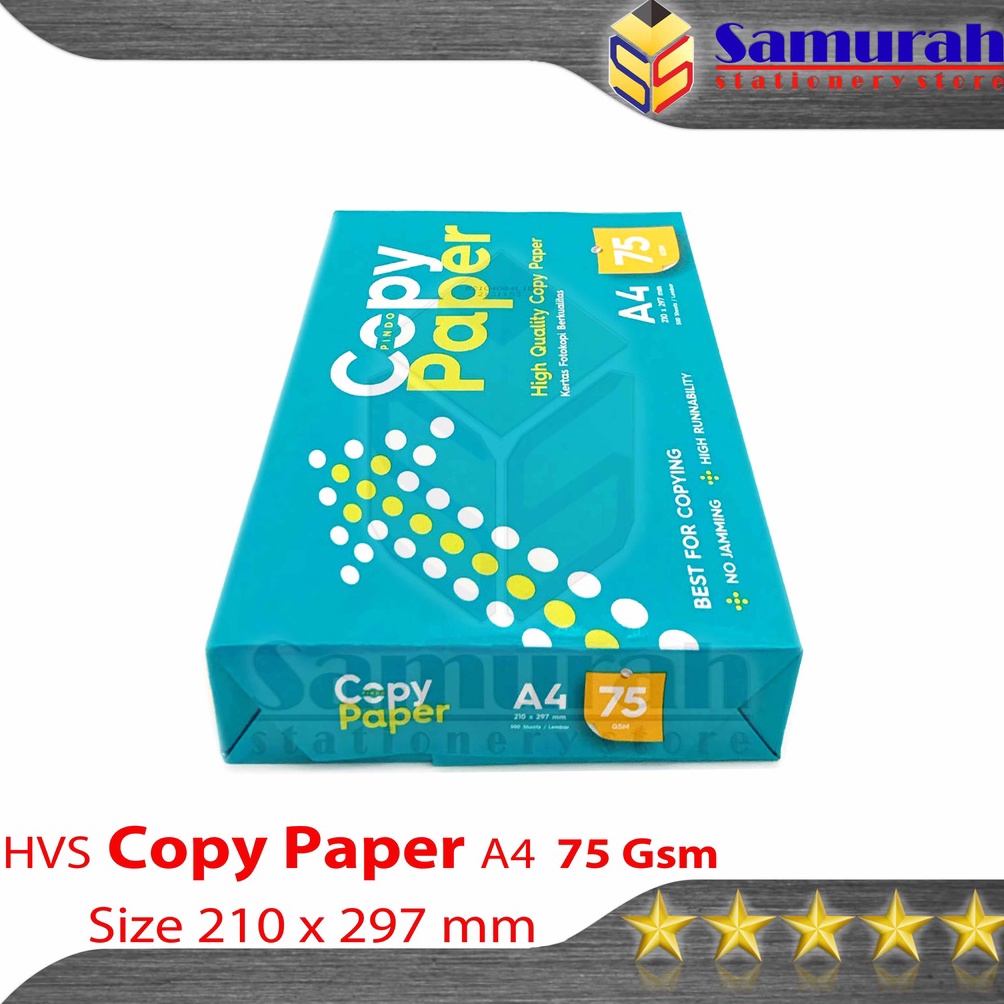 

KODE X79T Kertas HVS Copy Paper A4 75 Gsm 1 Rim HVS CopyPaper A4 75 Gram Kertas Print Hvs Putih CPB 75gsm Termurah