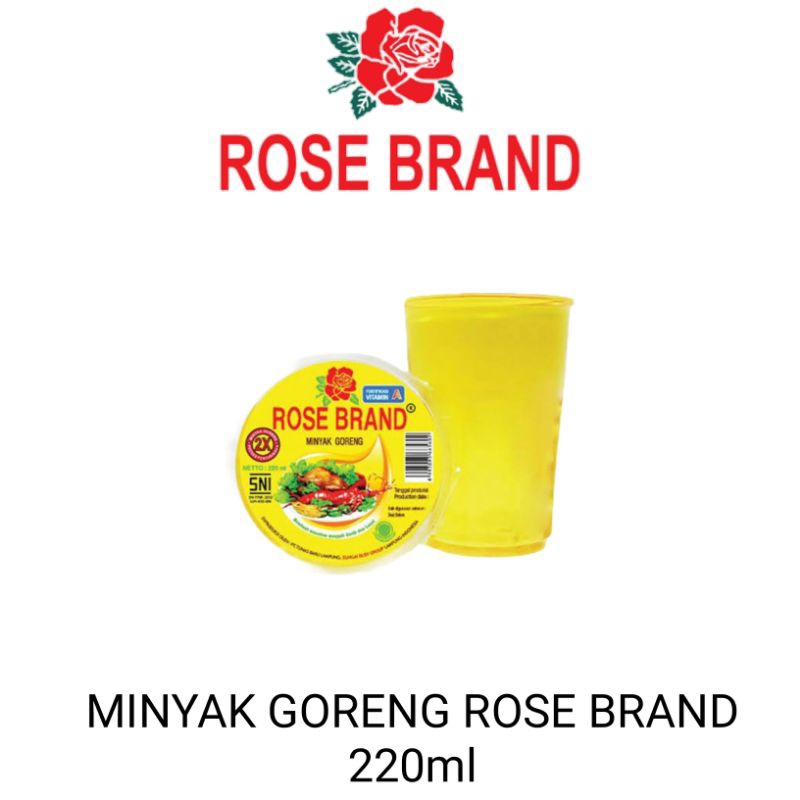

Minyak Goreng Rose Brand kemasan cup 220ml
