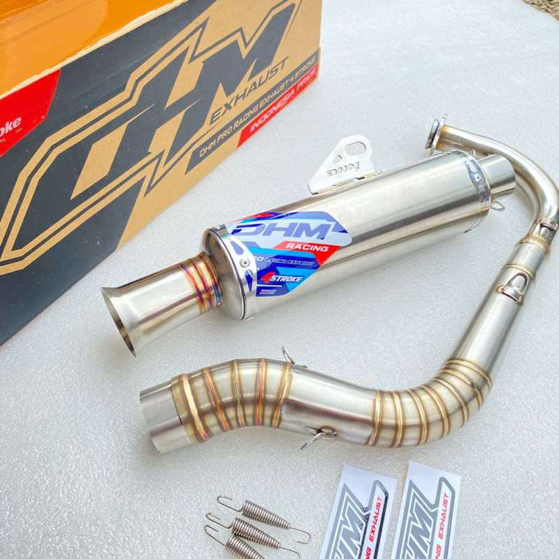 Knalpot Beat Deluxe Genio Scoopy Inlet 38/42/45/50 Original DHM Racing Exhaust