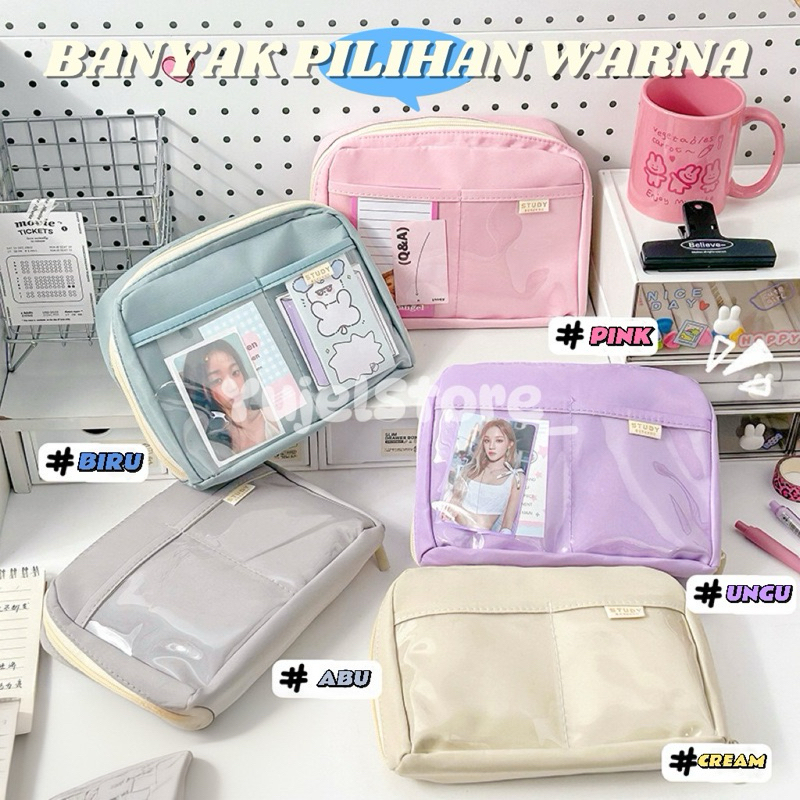 

Tempat Pensil Multifungsi / Tas Perlengkapan Kantor Dan Anak Sekolah / Kotak Pensil Aesthetic