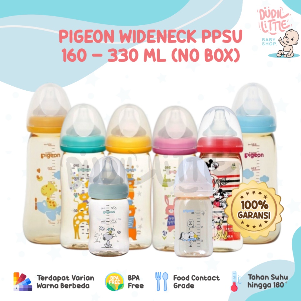 Promo Untung Pigeon Botol Susu Pigeon PPSU Leher Lebar wide neck Peristaltic 1 Original