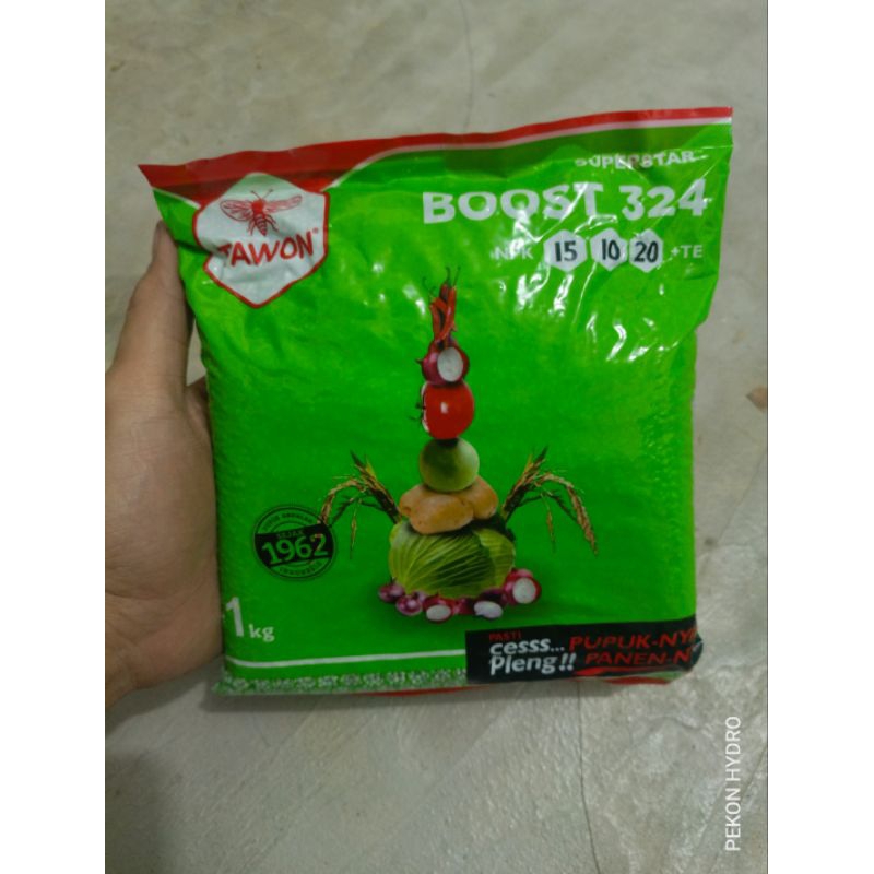 PUPUK NPK BOOST 324 CAP TAWON 15 - 10 - 20 + TE -  PUPUK BUAH CABE