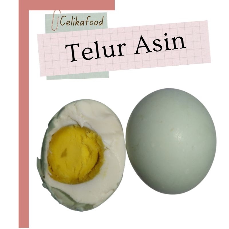 

Telur Asin 1 Butir Telor Salted Egg Protein