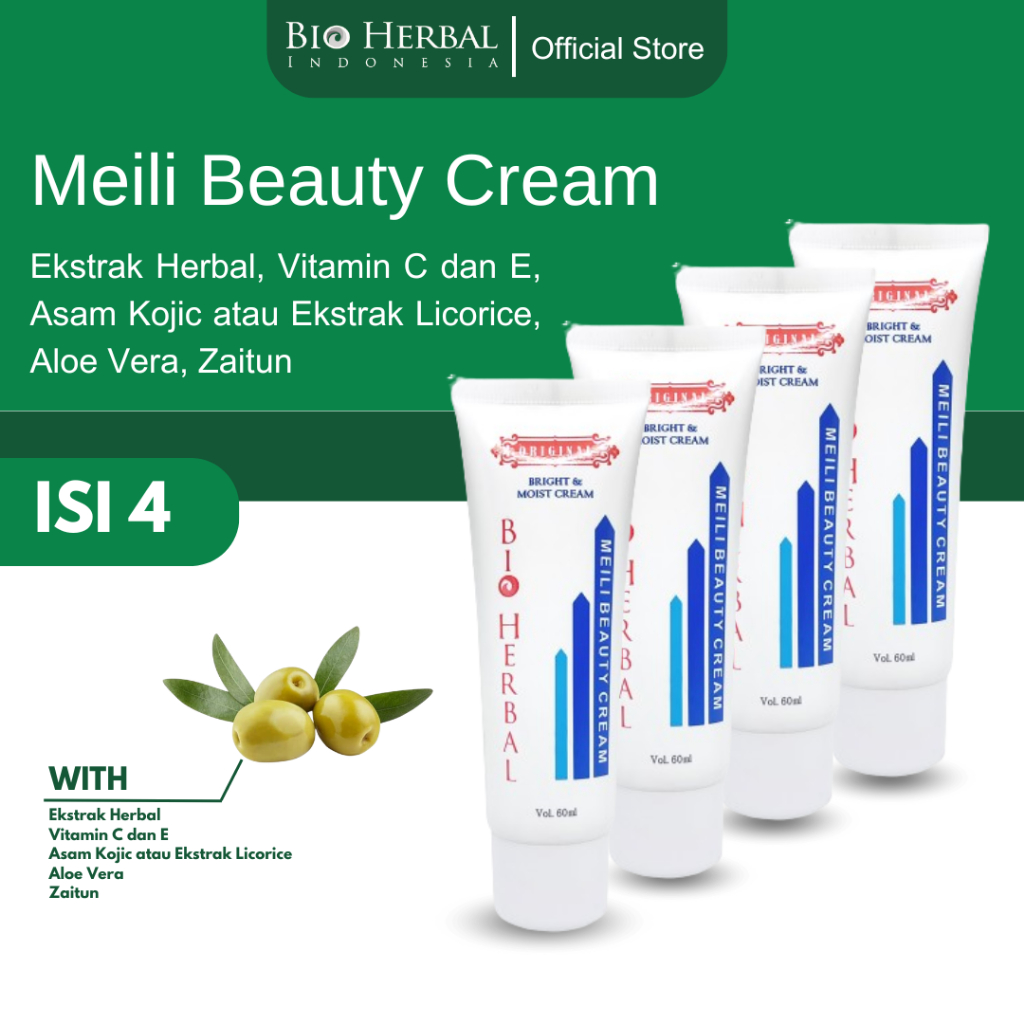 Bio Herbal Meilibahenling Isi 4 pcs Bpom Penghilang Bekas Luka 100 % Original