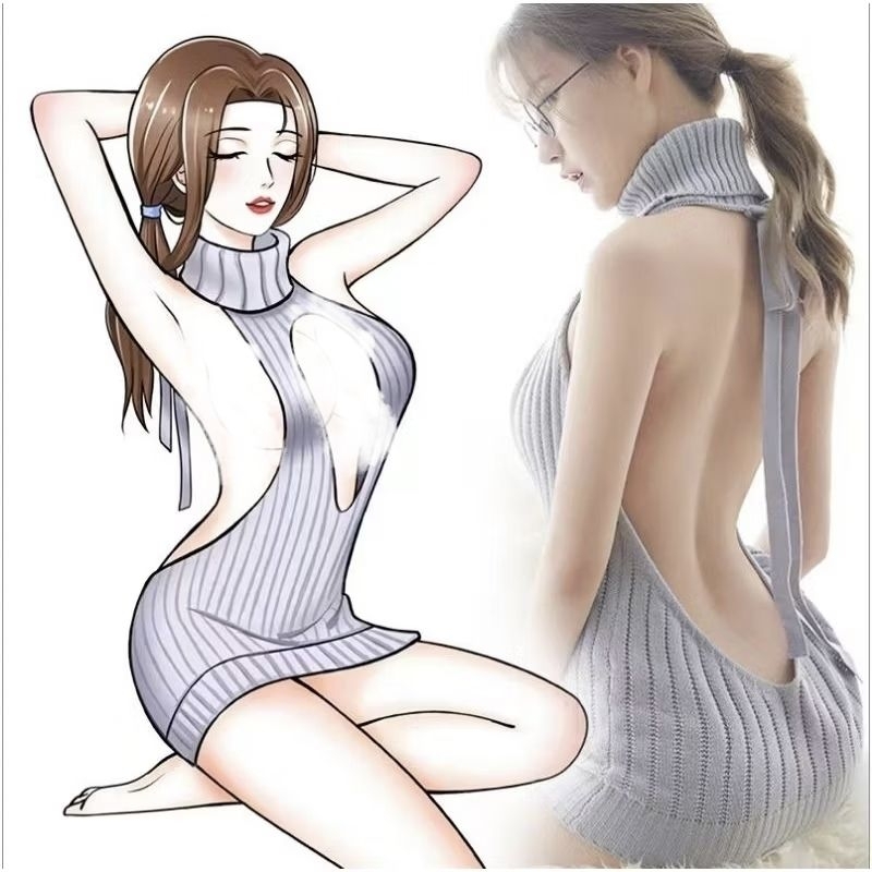 LINGERIE SEXY MODEL BISA PAKAI BOLAK BALIK BAJU DINAS WANITA F357