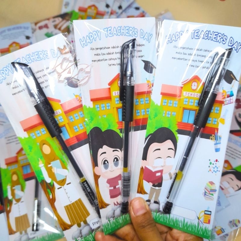 

Gift Spesial Hari Guru / Gift pulpen Keren Lucu / Gift Stiker Hari Guru / Hampers Hari Guru Kado Hadiah Kartu Ucapan