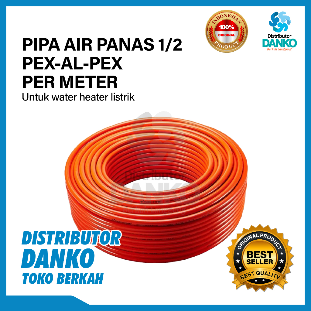 PIPA AIR PANAS 1/2"/PIPA ORANGE/PIPA PEX-AL-PEX PER METER