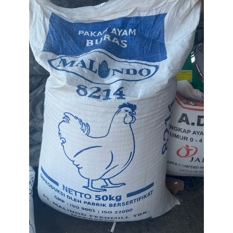 Pakan Ayam Buras Malindo 8214 Kemasan 1Kg