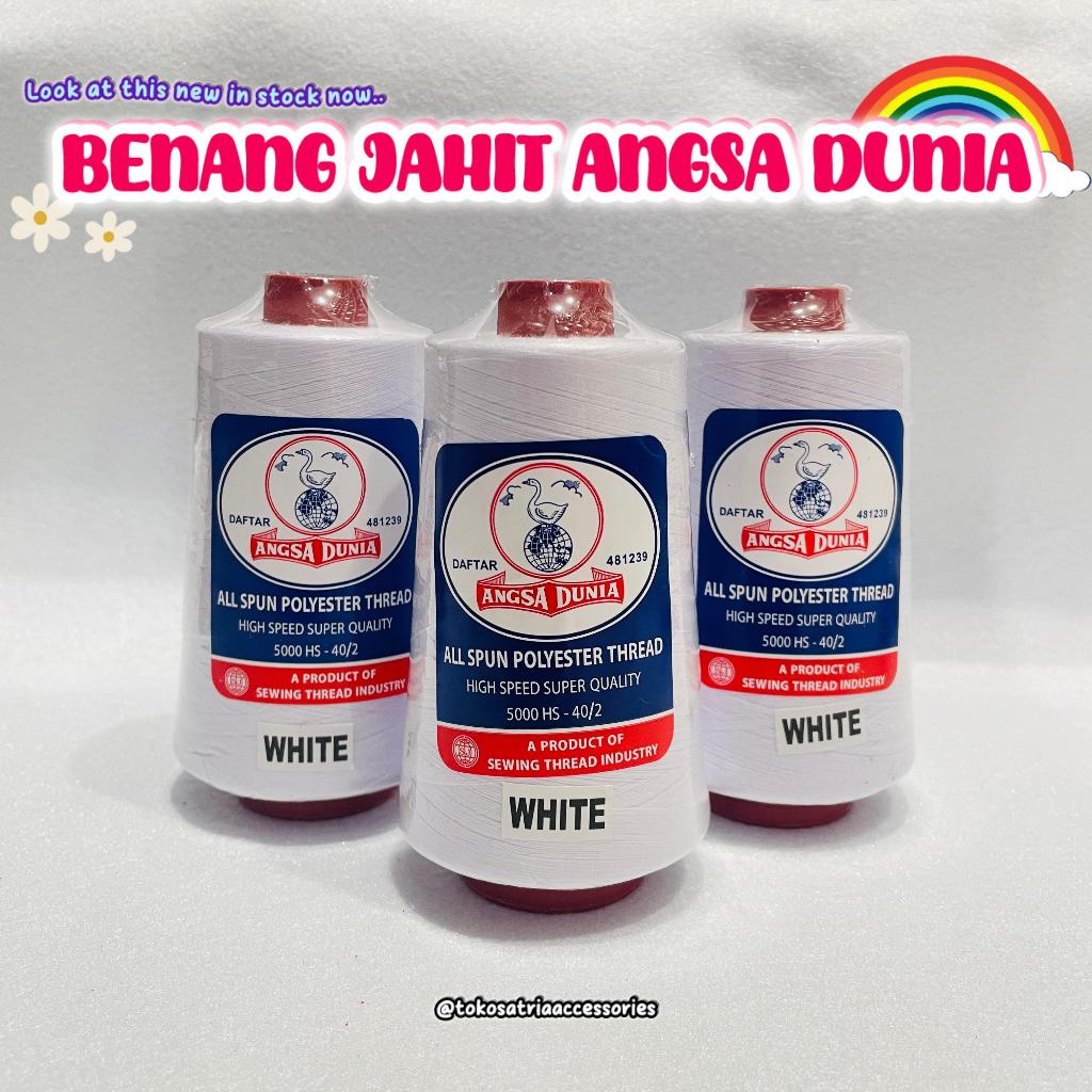 benang angsa dunia 5000yard/benang katun/ benang jahit