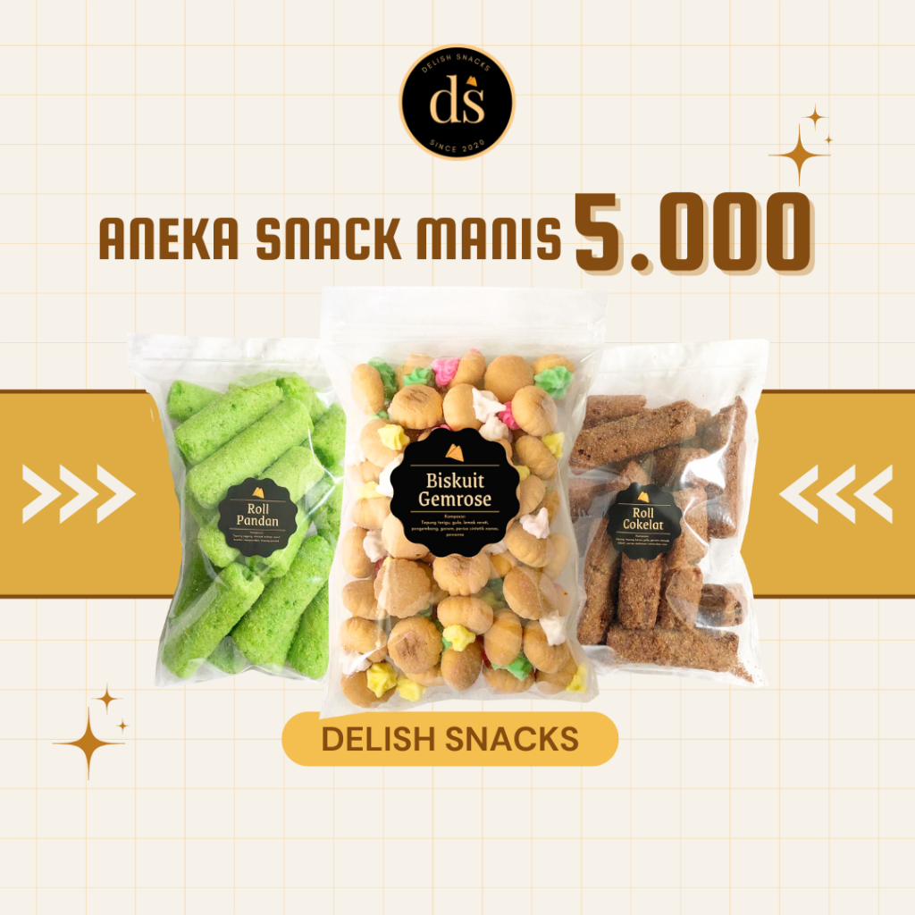 

[DELISH SNACKS] Aneka Snack Serba Manis 5rb 5 Ribu / Cemilan Camilan Jajan Jajanan Wafer Biskuit