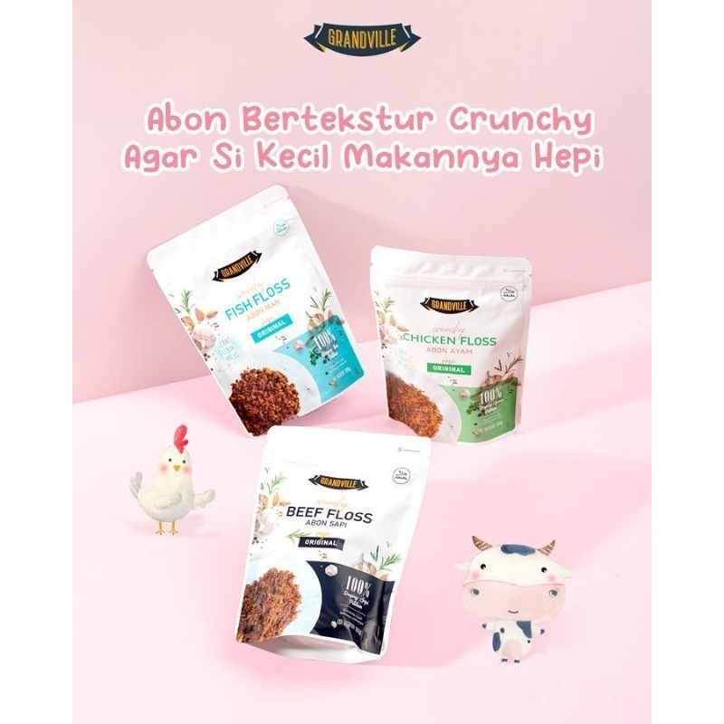 

RiDn Grandville Abon Cruncy Sapi Ayam Ikan 100gr No MSG