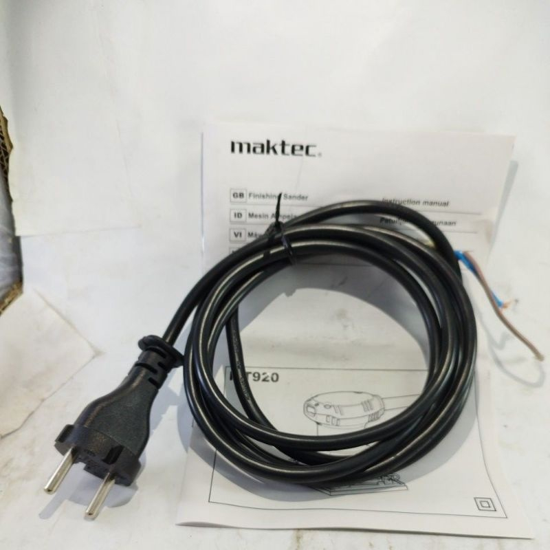 ORIGINAL!!! Cable Power Multi Fungsi MAKTEC Mesin Bor Listrik Gerinda Listrik Asli Kabel MT191 Origi