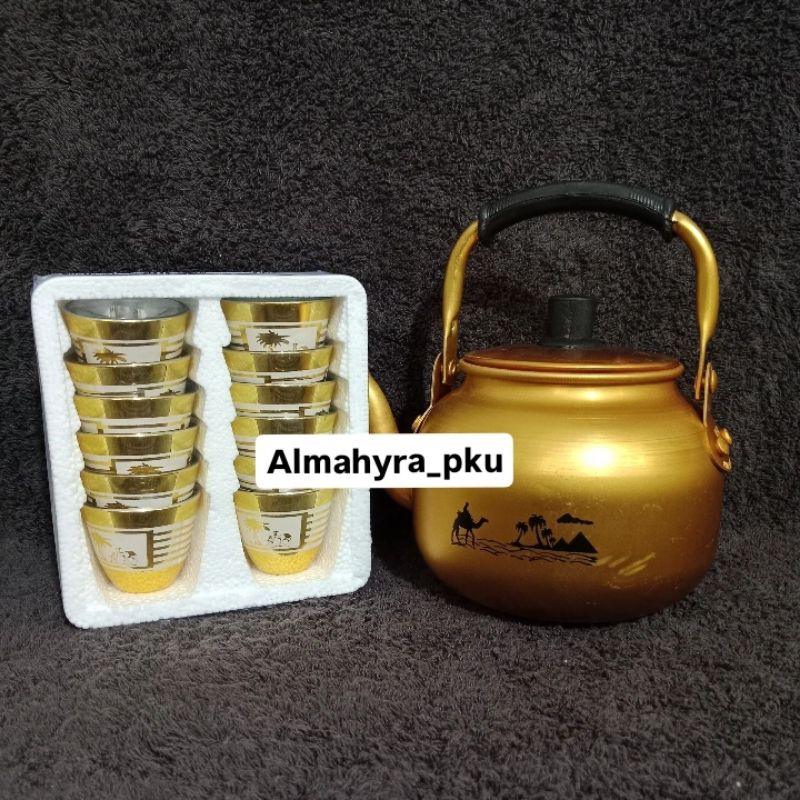 Gelas Cucing dan Teko Air Zamzam/ Souvenir Haji & Umroh