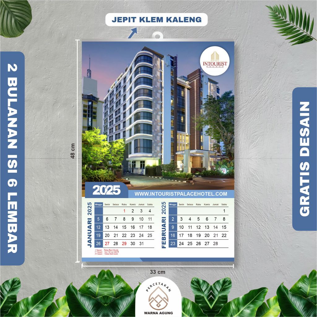 

Cetak Kalender 2 Bulanan isi 6 Lembar Custom 2025 | GRATIS DESAIN | Kalender Murah | Kampanye | Caleg | Pondok Pesantren | PONPES | Termurah di shopee