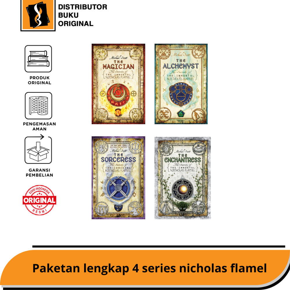 paketan lengkap 4 series Nicholas Flamel