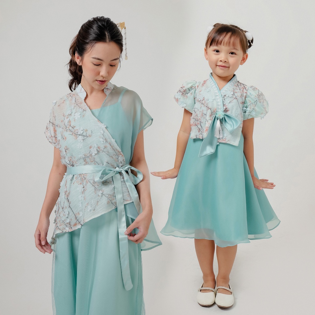 ZIEL KIDS - Eunji Dress | CNY Collection | Couple Mom & Girls | Dress Premium
