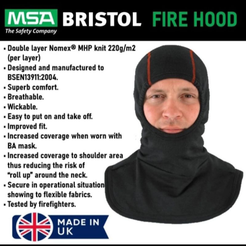 Fire Hood MSA BRISTOL / Fire Hood NOMEX Balaclava Original