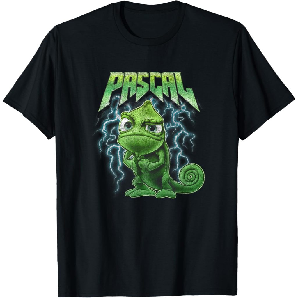 Kaos Anak Tangled Pascal Rock Metal Vintage Chest Portrait T-Shirt Pakaian Fashion Baju Atasan Anak 