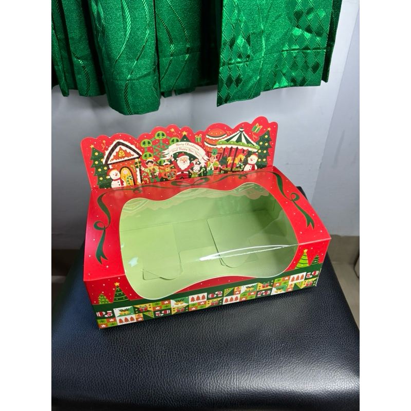 

[ isi 5 ] Box Natal 24 x 15 x 7.4 Cm Untuk Toples Persegi Panjang