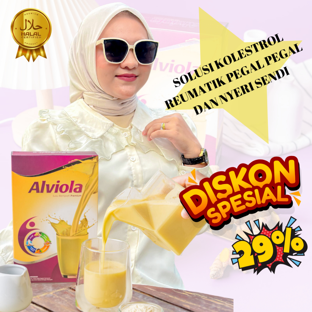 

ALVIOLA SUSU REMPAH PREMIUM SOLUSI PEGAL PEGAL REUMATIK NYERI SENDI DAN TULANG KROPOS