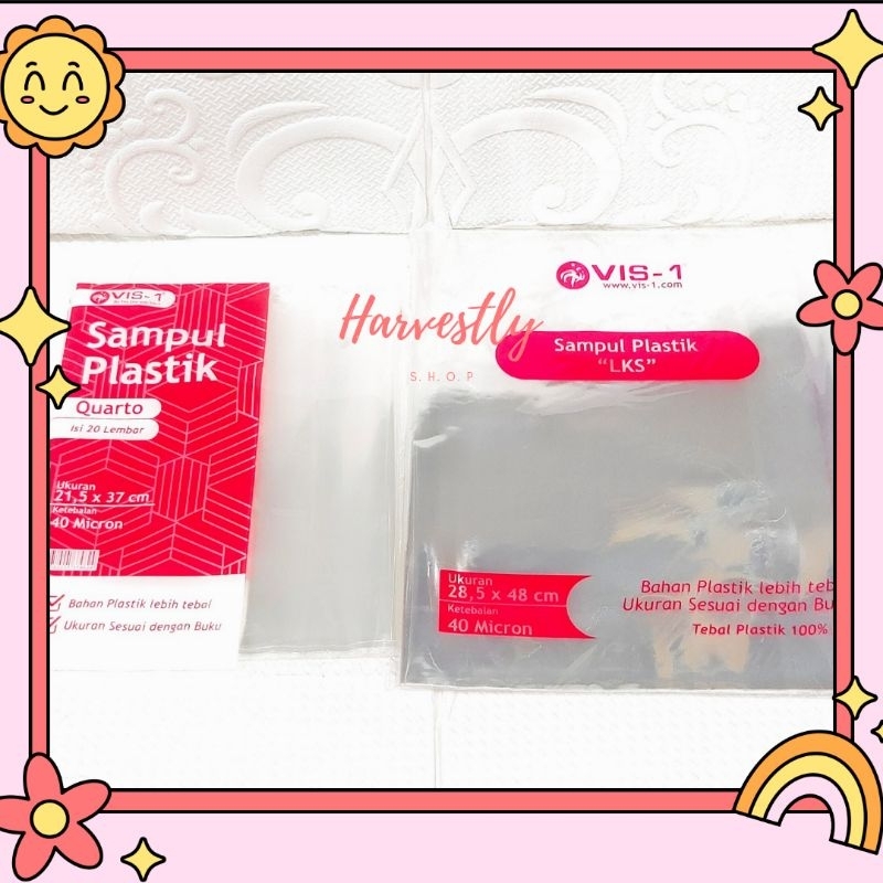 SAMPUL PLASTIK BUKU TULIS / KUARTO TEBAL 49 MICRON