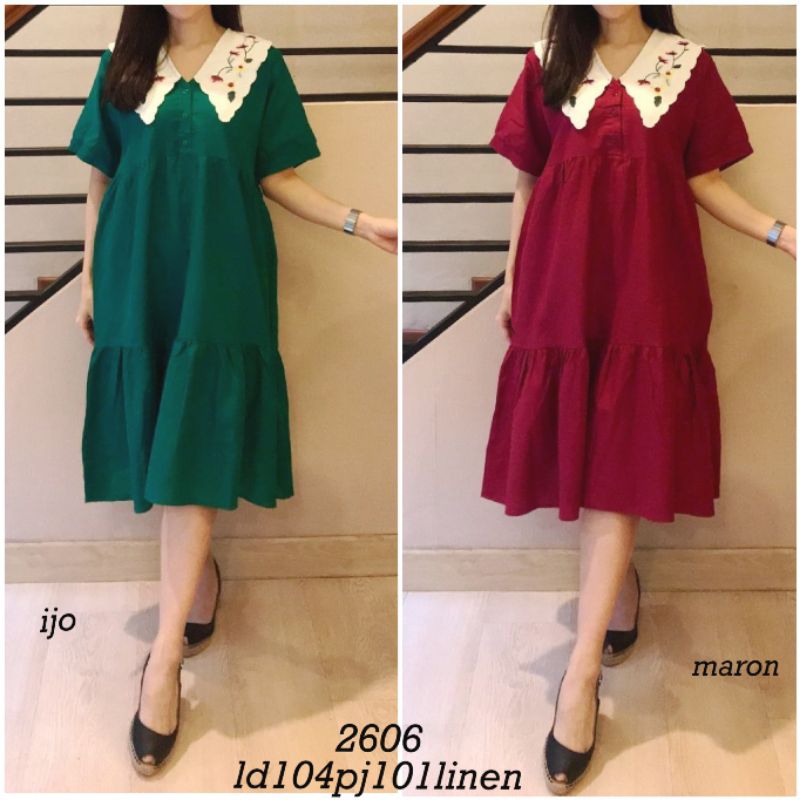 BAJU TERUSAN WANITA/BAJU TERUSAN WANITA CASUAL DRESS KEKINIAN/BAJU TERUSAN WANITA DRESS KOREAN STYLE